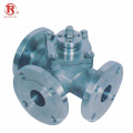 API CE Factory Hot Sale Steel Flange L T Port 3-Way Ball Valve